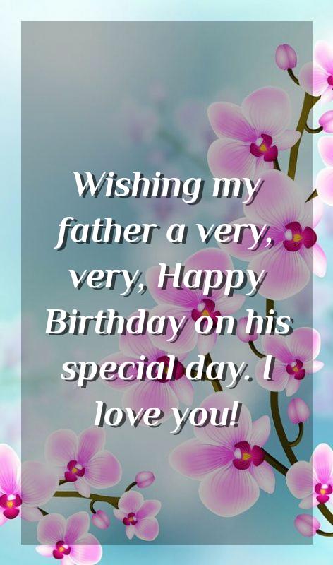 birthday greeting to a husband and father